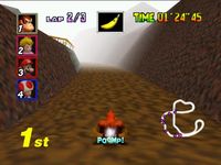 une photo d'Ã©cran de Mario Kart 64 sur Nintendo 64